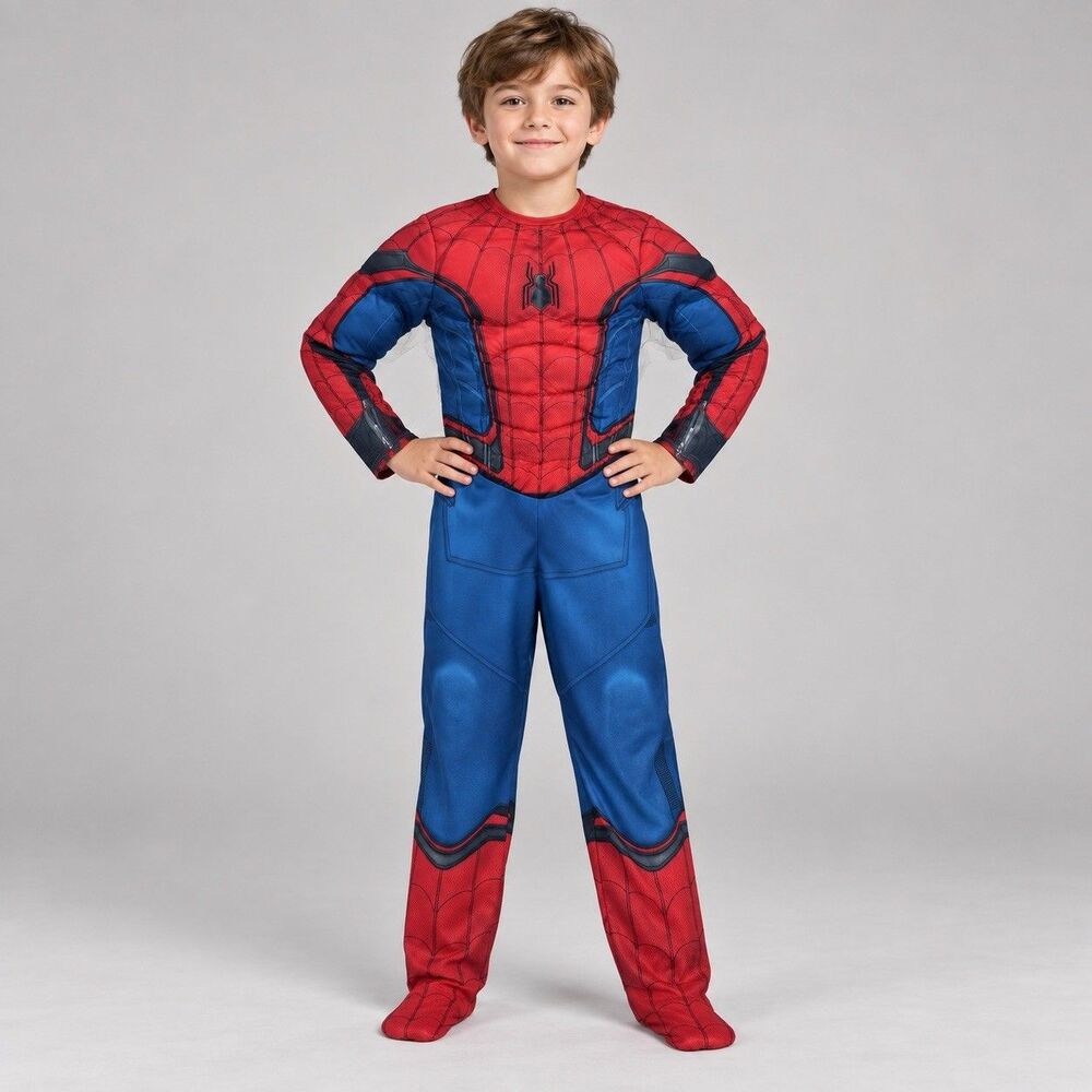 Marvel Avengers Halloween Costume Spiderman Size Small Padded Halloween Costume